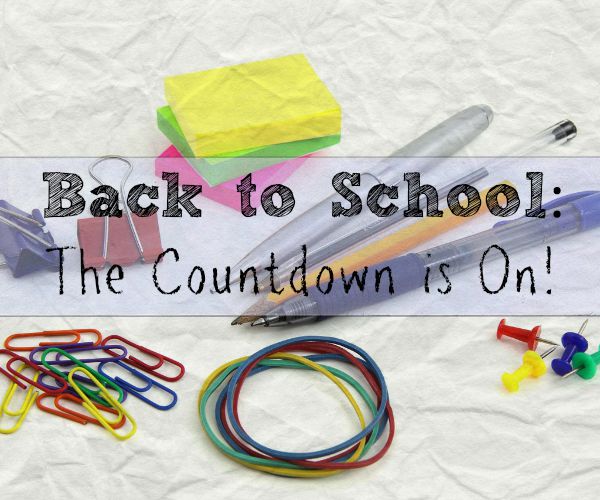 Back to School: The Countdown is On!