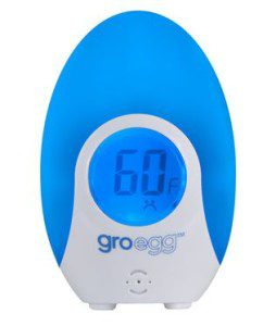 The Gro Egg serves dual purposes: It keeps the baby's room at the perfect temperature AND helps guilt husbands into budging a degree or two on the thermostat.