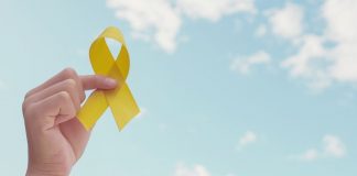 pic of yellow suicide prevention ribbon