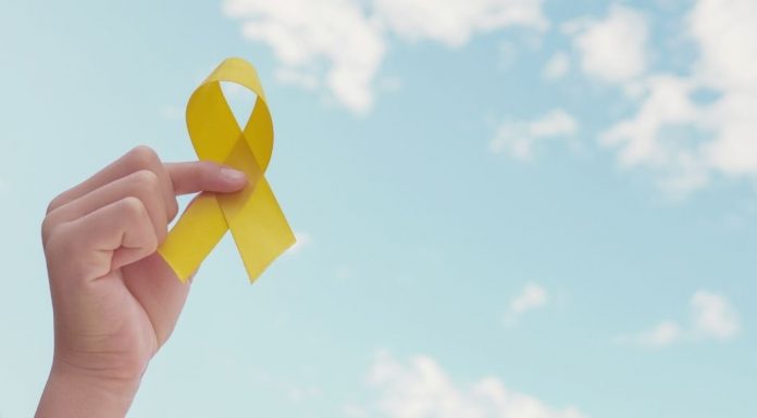 pic of yellow suicide prevention ribbon