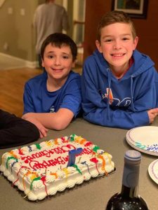 Two boys on their birthday