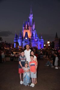 family at Disney World