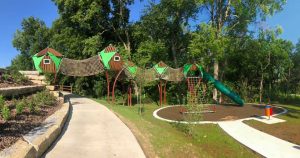 treetop canopy play area