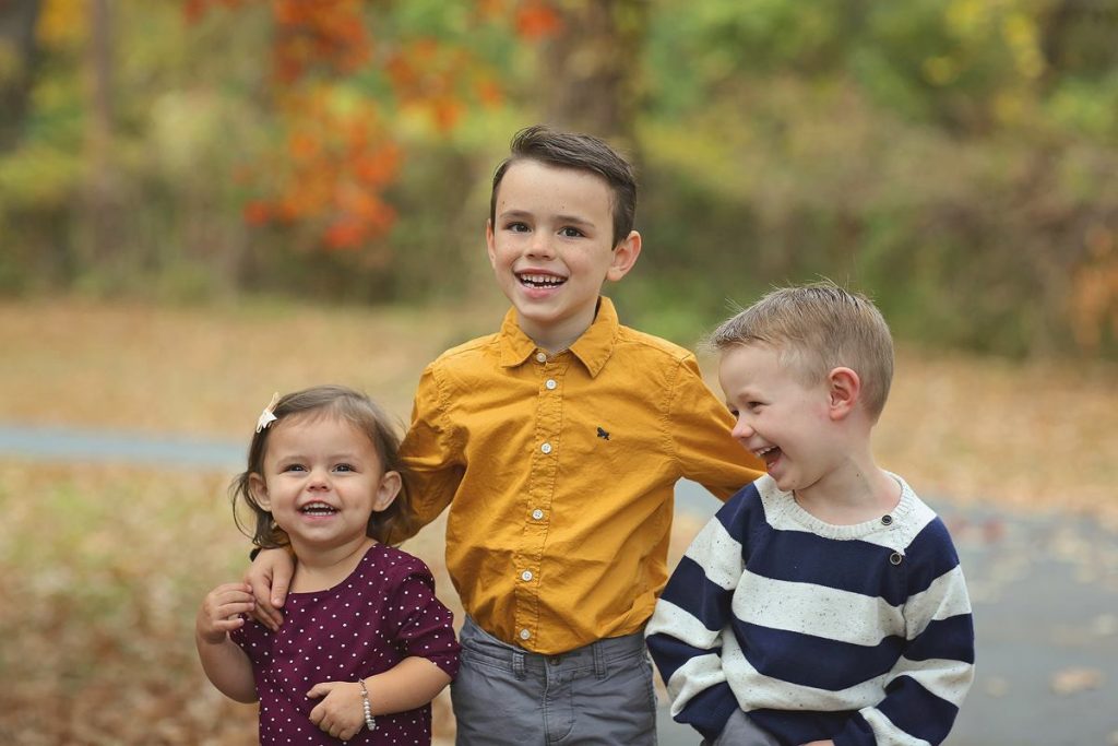 family photos at Antioch Park