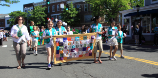 Girl Scouts in parade