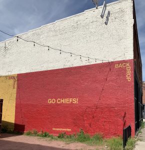painted mural with chiefs